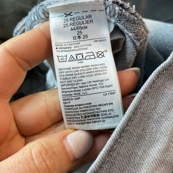 💚 GAP - Grey distressed Jeans - Best girlfriend - 25 - Picture 8 of 9
